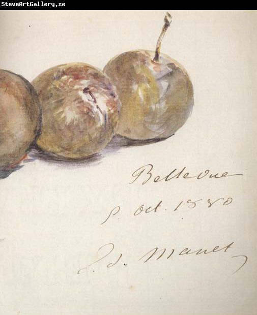 Edouard Manet Lettre avec trois prunes (mk40)